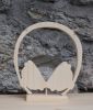 casque audio monté sur socle decoration musicale