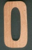 Chiffre 0 en bois ht 10cm