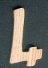 Chiffre 4 en bois 5 cm