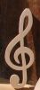 clef de sol en bois ht 15 cm decoration musicale