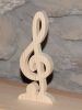 clef de sol avec socle intégré decoration musique