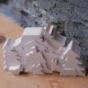 Creche de Noel puzzle a peindre en bois massif, 10 pieces