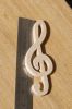 Figurine clef de sol ht 6cm deco mariage theme musique