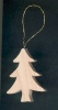 figurine sapin en bois &agrave; suspendre