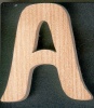 Lettre A en bois a peindre et a coller