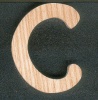 Lettre C en bois