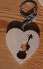 porte clef coeur et violon fabrication artisanale
