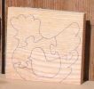 Poule puzzle à decouper