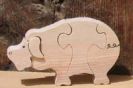 Puzzle en bois cochon 4 pièces Hetre