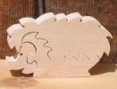 Puzzle en bois herisson 3 pi&egrave;ces Fr&egrave;ne