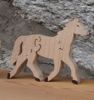 Puzzle bois 4 pièces cheval Hetre