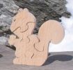 Puzzle bois 5 pièces écureuil Hetre