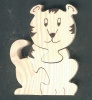 Puzzle  bois 3 pi&egrave;ces tigre Fr&egrave;ne
