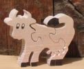 Puzzle bois 4 pièces vache Hetre