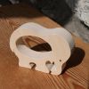 Rond de serviette éléphant en bois a personnaliser
