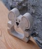 Rond de serviette souris, fabrication artisanale