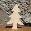 Sapin de Noel 10 cm en bois a peindre a poser