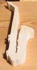 Saxophone en bois ht15cm, décoration musicale