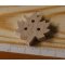 Bouton feuille d erable 25mm fait main bois massif embellissement scrap nature foret arbre feuille