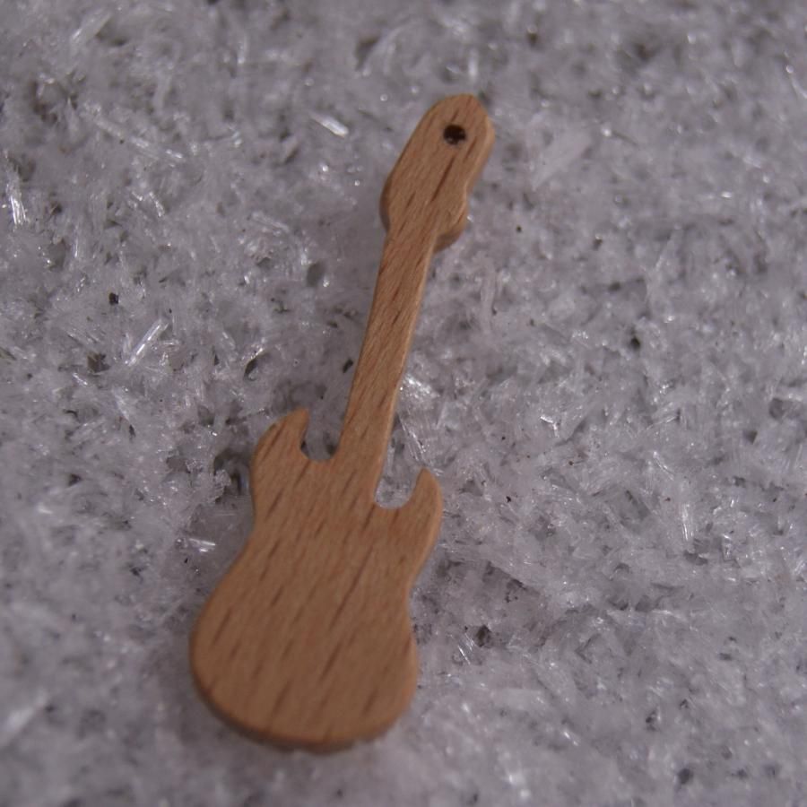 Breloque guitare électrique bois fait main