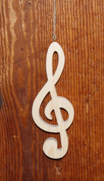 clef de sol en bois massif ht 20 cm décoration interieur musique,déco table, cadeau musicien
