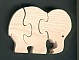 elephant puzzle 3 piece frene