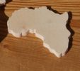 Figurine carte d'afrique ht6cm ep 3mm a decorer