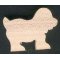 Figurine chien en bois d'erable massif fait main theme ferme, animaux domestiques