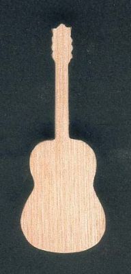 Figurine guitare en bois