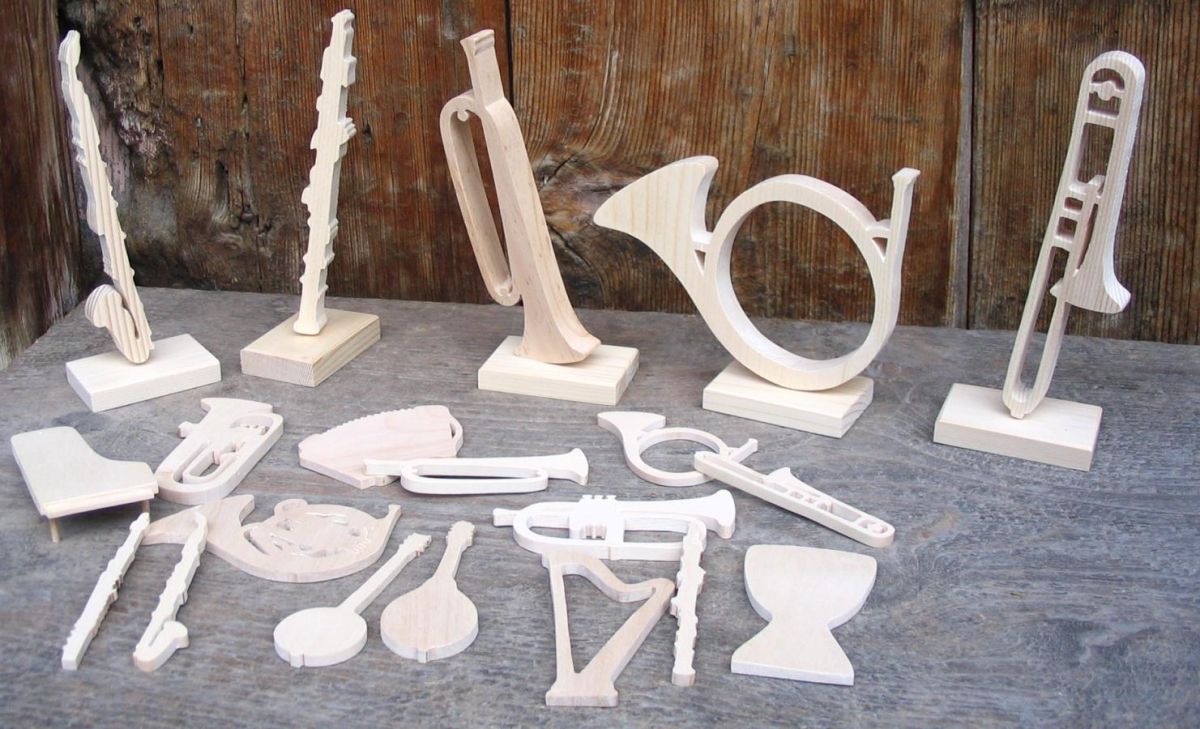 Figurine marque place guitare  mariage theme musique, bois, fait main