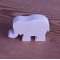Figurine miniature éléphant en bois massif à décorer loisirs créatifs fait main 