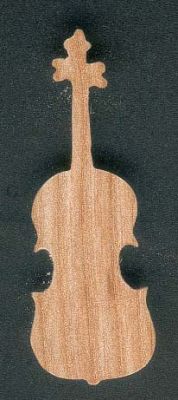 Figurine violon en bois