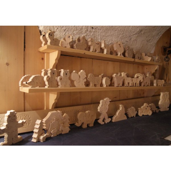 Puzzle en bois coccinelle 3 pi&egrave;ces H&ecirc;tre, l'ami des jardins