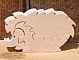 Puzzle en bois herisson 3 pi&egrave;ces Fr&egrave;ne