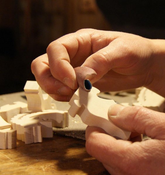 Puzzle bois 3 pièces chat, chaton Hetre, fabrication artisanale