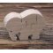 Puzzle bois 3 pièces éléphant Hetre massif, fait main, animaux savane