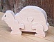 Puzzle  bois 4 pi&egrave;ces tortue Fr&egrave;ne