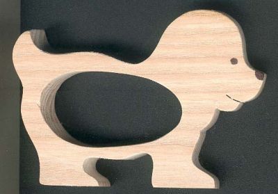 Rond de serviette chien