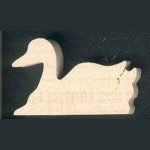 Figurine canard en bois à peindre, loisirs créatifs, miniatu
