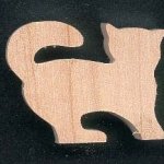 Figurine chat en bois d erable ep 7 mm activités manuelles