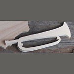 Figurine clairon lg 9cm ep 3mm  trompette de cavalerie