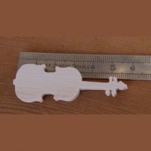 Figurine violon ht 6cm a coller