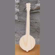 Banjo en bois massif ht15cm fait main decoration musicale, cadeau musicien, musique