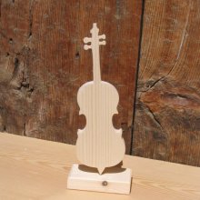 violoncelle en bois ht 20 cm decoration d'interieur, déco de table, cadeau musicien, fait main